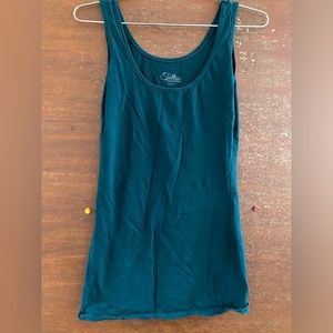 ✨Free with any purchase✨ Long Teal Tank Top Size X-Small